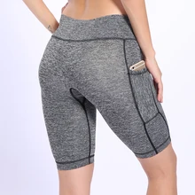 Женские спортивные тренировочные Шорты Для Бега Спортзала фитнеса с карманами быстросохнущие шорты для фитнеса плотные дышащие шорты для йоги