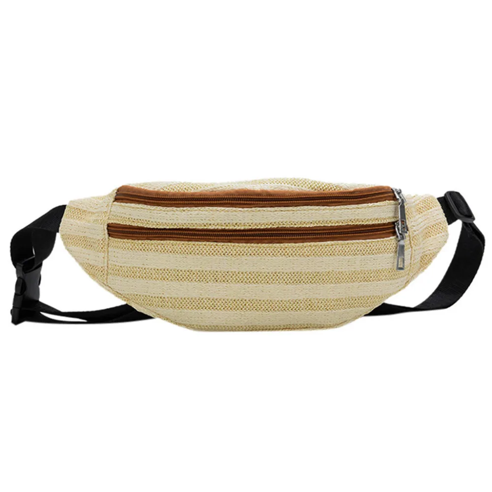 

Weave Straw Fanny Pack Handmade fanny pack women waist bag Fashion Chest Bags fanny pack fashion belt bags causal beach bag