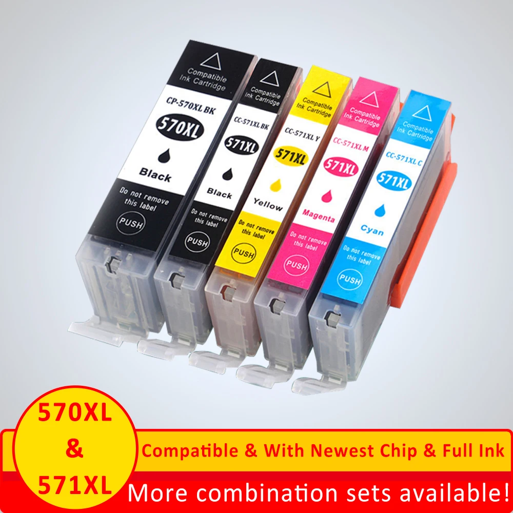 XiangYu для Canon PGI 570 canon CLI 571 XL чернильный картридж Pixma MG5750 MG5751 MG5752 MG5753 MG6850 MG7750 MG6853 MG7753 |