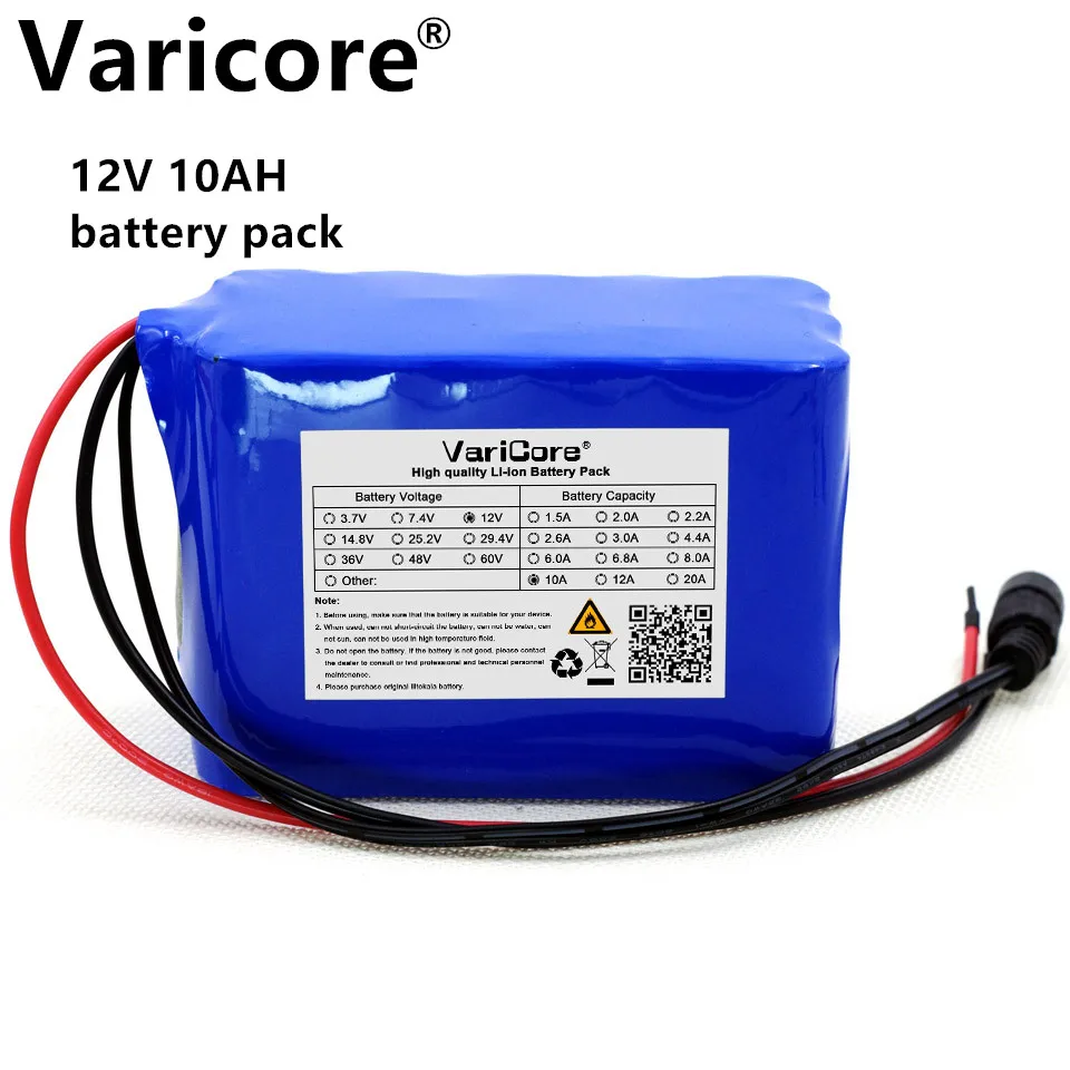 12v 10ah 18650 Li Ion Battery Protection Plate 12a 10000 Mah Hunting Xenon Lamp Fishing Lamp Use 12v 3a Charger Carbon Battery 10ah 12vlithium Battery 12v 10ah Aliexpress