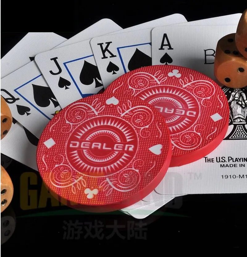 Poker Table Texas Holdem Home Style With Dealer Spot Chip ... Poker Table Texas Holdem Home Style With Dealer Spot Chip ...