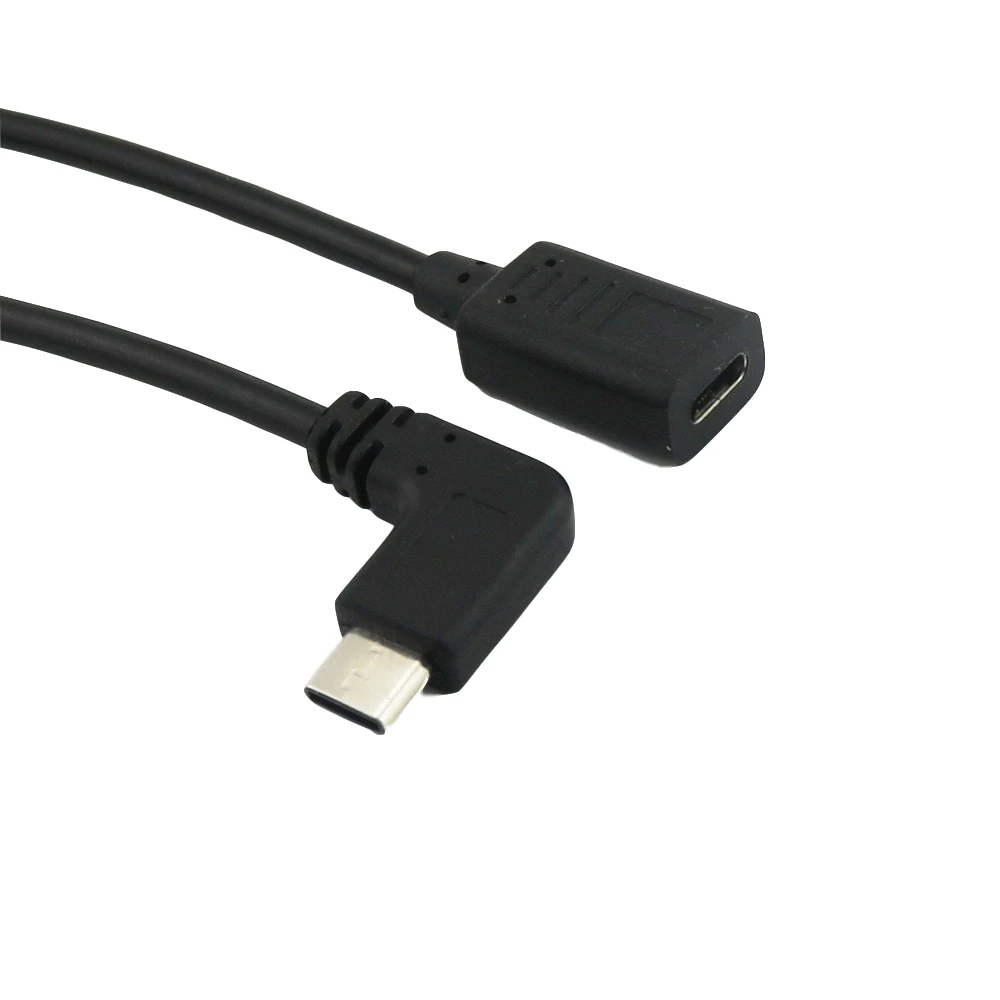 1x Тип C USB 3 1 разъем типа штекер с прямым углом папа к гнезду удлинитель Кабель