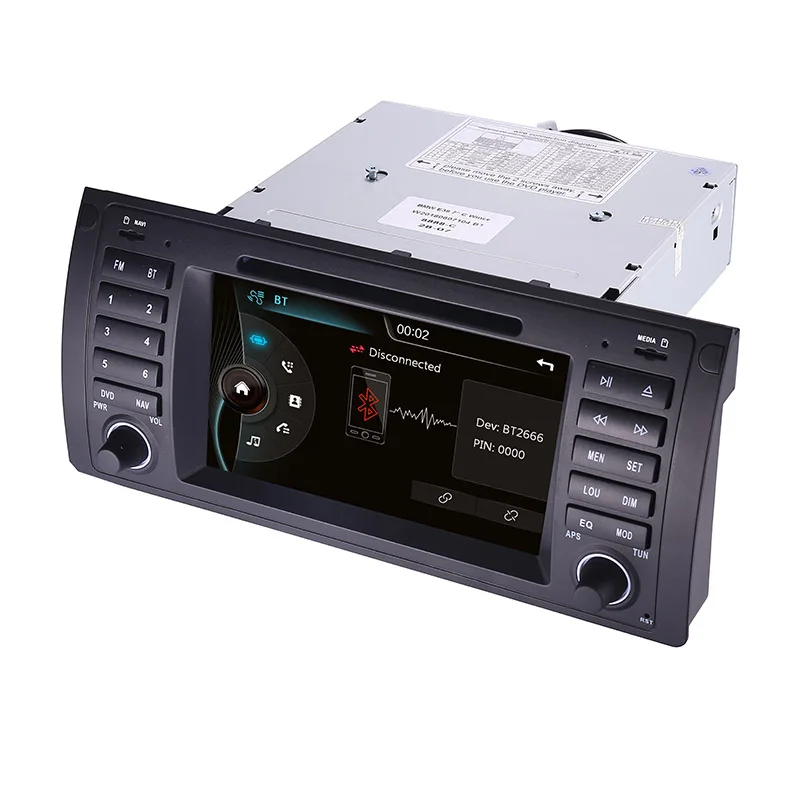 Excellent Original UI 7" Car DVD GPS For BMW E39 X5 E53 With GPS Bluetooth Radio RDS USB SD Steering wheel control Free Camera 4