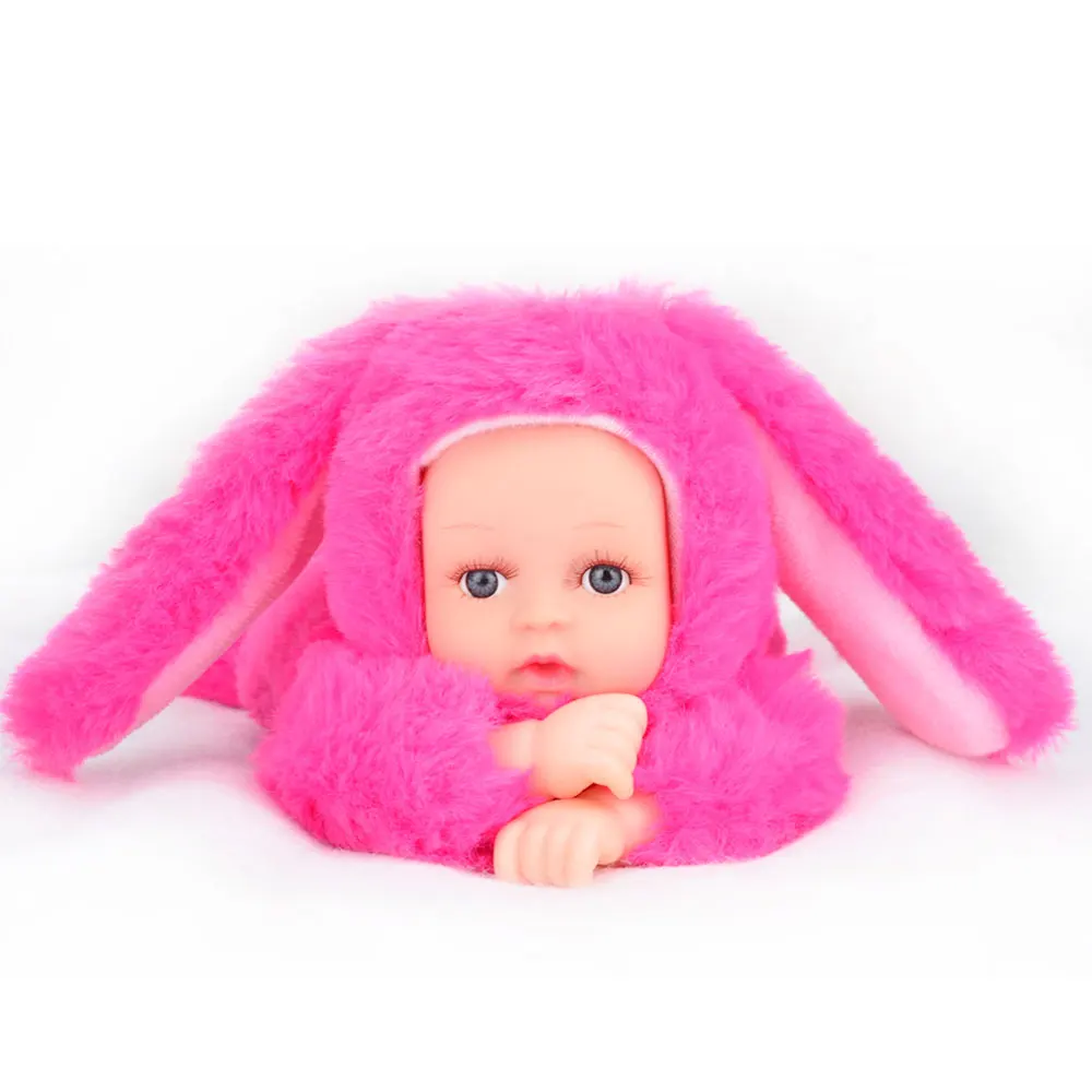 Reborn Baby Rabbit/Bear Plush Doll Toys 25CM Open Eyes ...