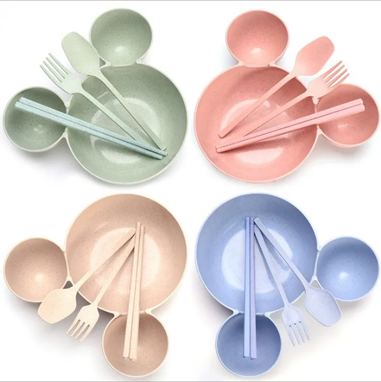 2019 New Cartoon Mickey Baby Bowl Dishes Children Solid Feeding Bowls Baby Dinner Food Container Kids Children's Tableware Set 2019 New Cartoon Mickey Baby Bowl Dishes Children Solid Feeding Bowls Baby Dinner Food Container Kids Children's Tableware Set