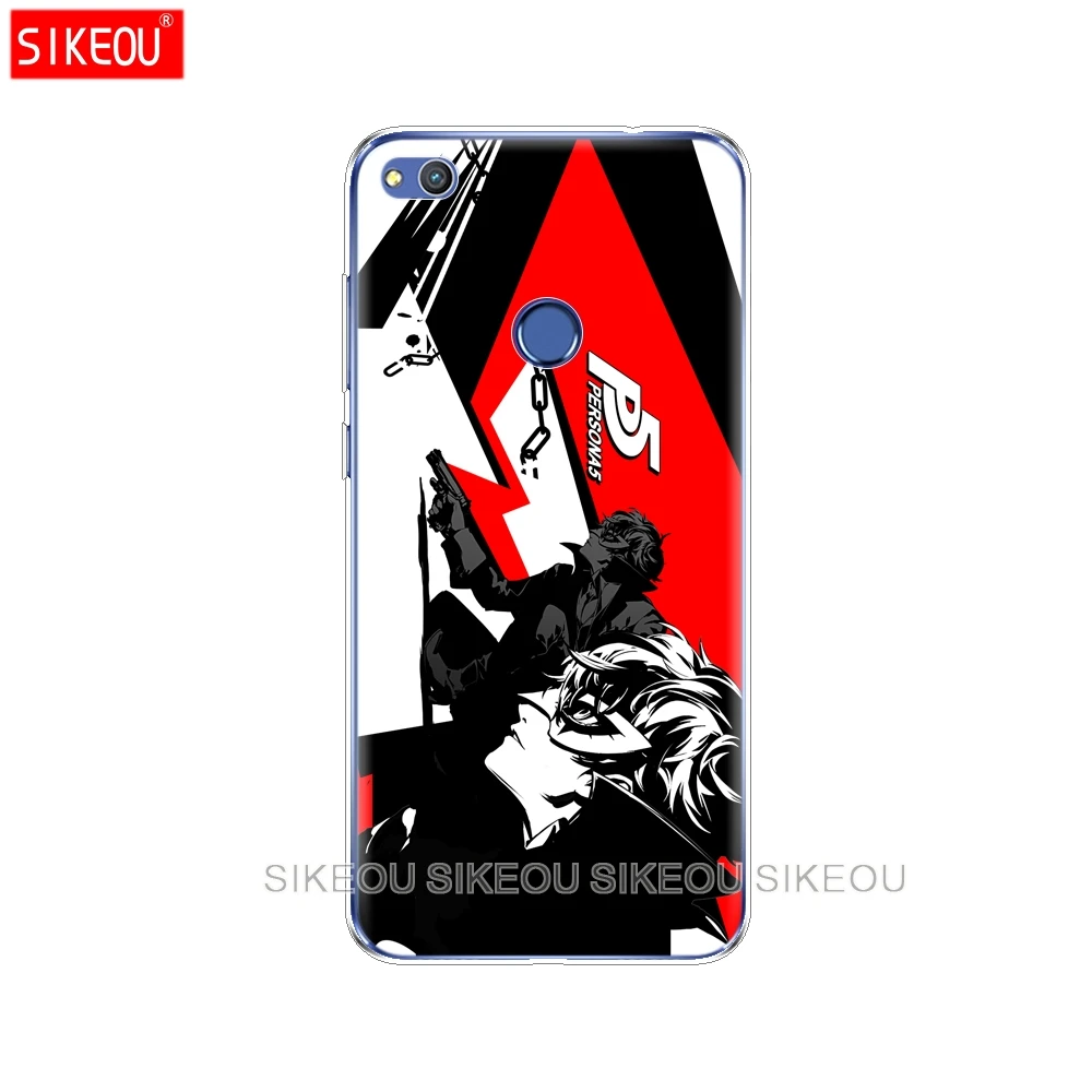 Силиконовый чехол для телефона Huawei P20 P7 P8 P9 P10 Lite Plus Pro 2017 P Smart 2018 Persona 5|Бамперы| |