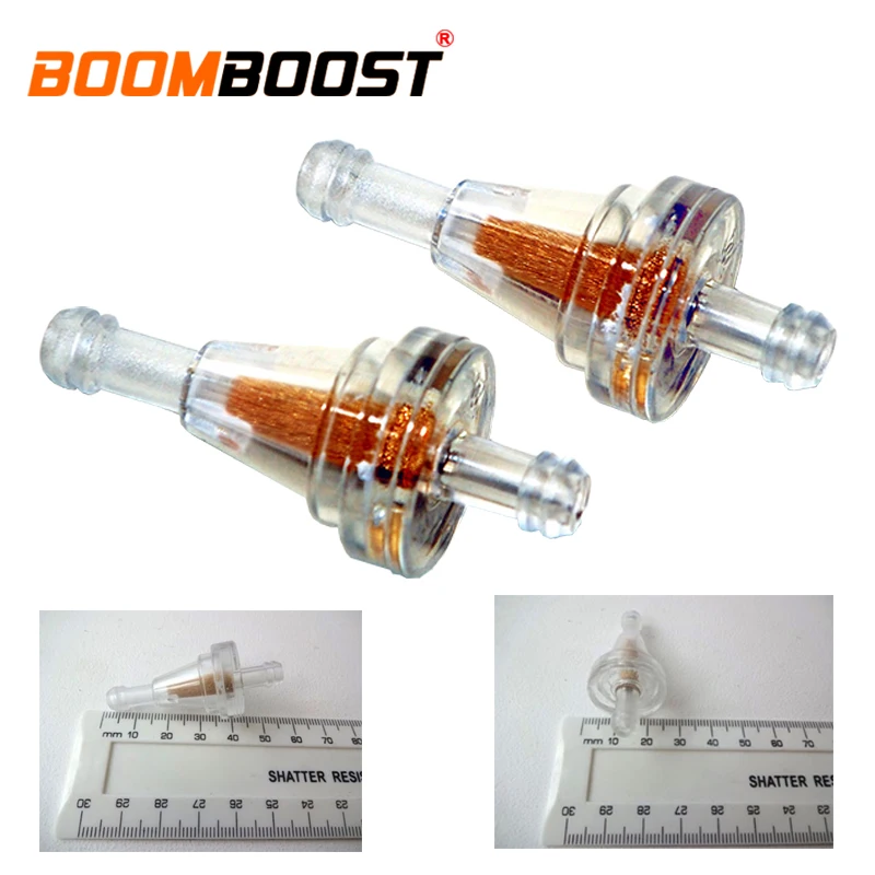 Inline ясно газа Filte 2x/2 шт. мини 1/4 "Замена небольшой пластик универсальный мотоцикл газ бензин мазута фильтр 6 мм