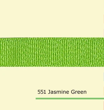 

7/8" inch (22mm) wholesale silver glitter Jasmine Green grosgrain ribbon