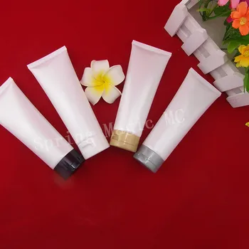 

100ml White/Pearl White Plastic Soft Tube With Flip Caps For Hand Cream/Emulsion/Gel/CC Cream Cosmetic Tube,Cosmetic Container