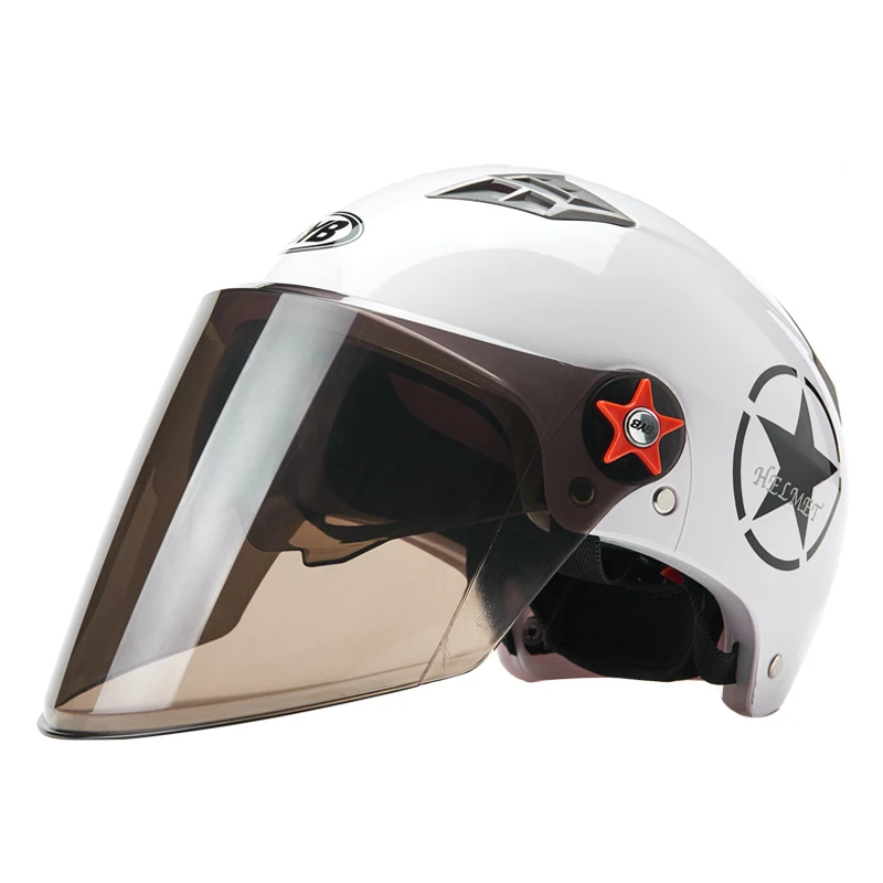 Мотоциклетный шлем для женщин mtb велосипедная Защитная шляпа для мужчин скутер мото мотоциклетный шлем для мотокросса Защитное снаряжение двойной щит для лица - Color: BYTKX213WC
