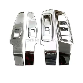 

For LHD Jeep Cherokee 2013-2016 2017 ABS Window Control Panel Glass Lift Switch Cover Protector Sticker Car Styling Accessories