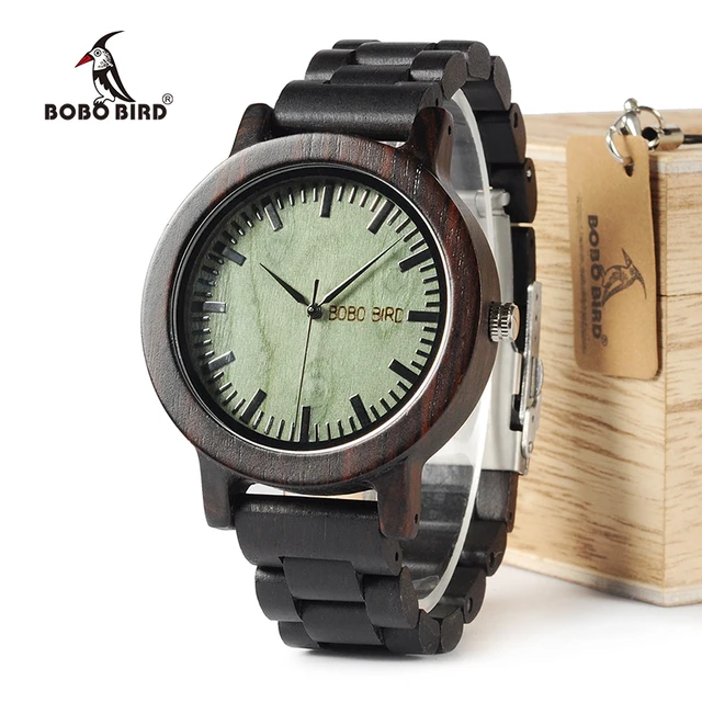 BOBO BIRD WM04 Brand Designer Watches for Men Women Ebony Wooden Quartz Watch Wo BOBO BIRD WM04 Brand Designer Watches for Men Women Ebony Wooden Quartz Watch Wo