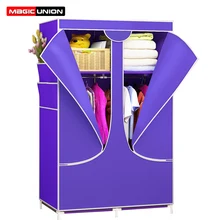 Magic Union простой нетканый шкаф, пыленепроницаемый шкаф для хранения одежды, складная мебель для шкафа гардероба