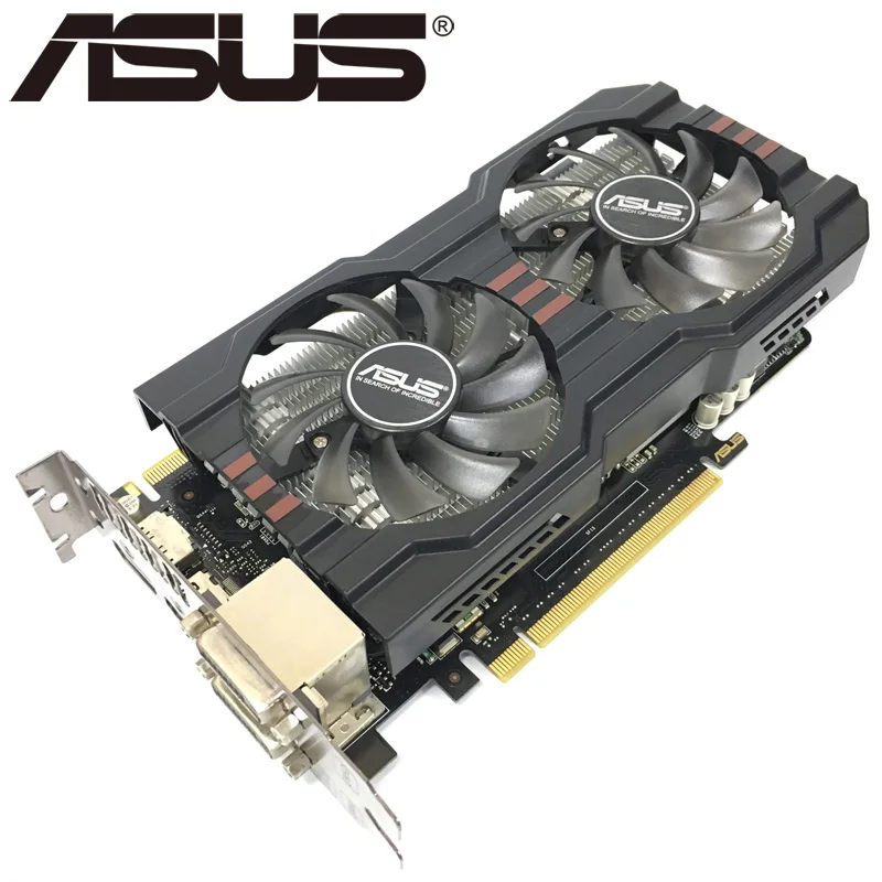 Видеокарта ASUS GTX 660 2 Гб 192 бит GDDR5 графические карты для nVIDIA Geforce GTX660 б/у VGA мощнее