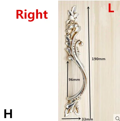 3 шт. европейские антикварные ручки для шкафа, дверные ручки ящика, мебельные аксессуары - Цвет: H