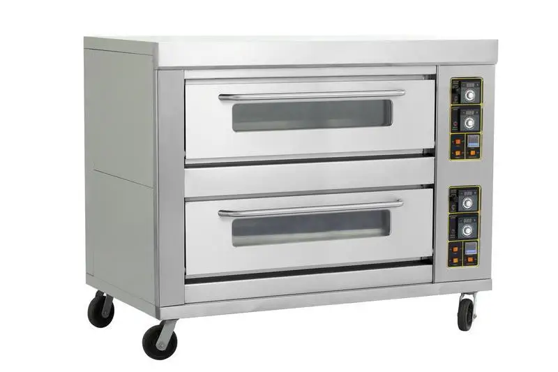 Commercial 2decks 4pans pastry food gas baking oven, double layers four