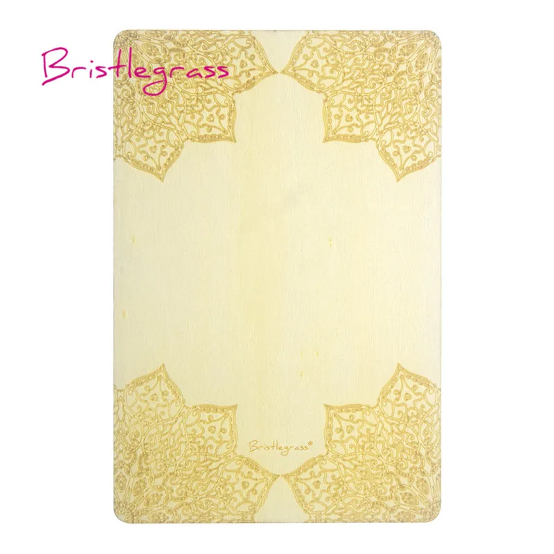 BRISTLEGRASS Laser Cut Flower Vine Wooden Wedding Invitation Engagement Party Event Invite Greeting Post Card Personalised Print | Дом и сад