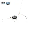 Fish King 20g-80g 1pc Fishing Bait Cage Stainless Steel Wire Swivel with 3 Line Hooks Feeder For Carp Fishing Tackle Accessories ► Photo 1/6