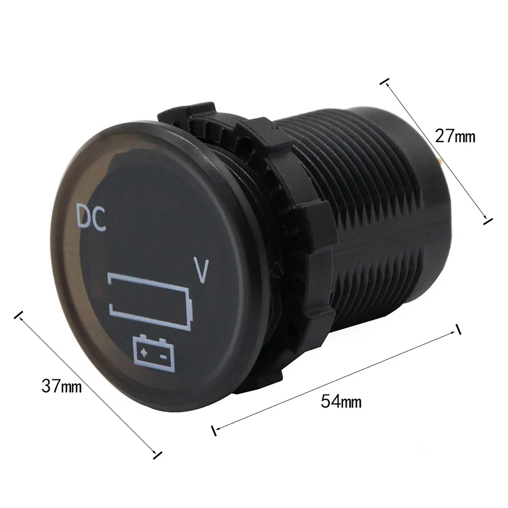 

Universal 12V/24V Mini Digital Voltage Meter LED Panel Display Voltmeter for Car Motorcycle Marine