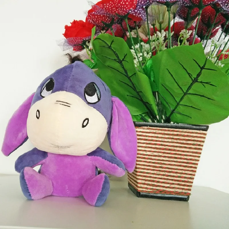

1Pcs 25cm Stuffed Winnie Eeyore Plush Toys Kawaii Donkey Plush Animal Toys For Children #ML0208