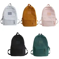 Рюкзак из парусины для мужчин и женщин, Школьный Рюкзак Для Путешествий, ноутбук для девочек-подростков, школьный рюкзак в консервативном