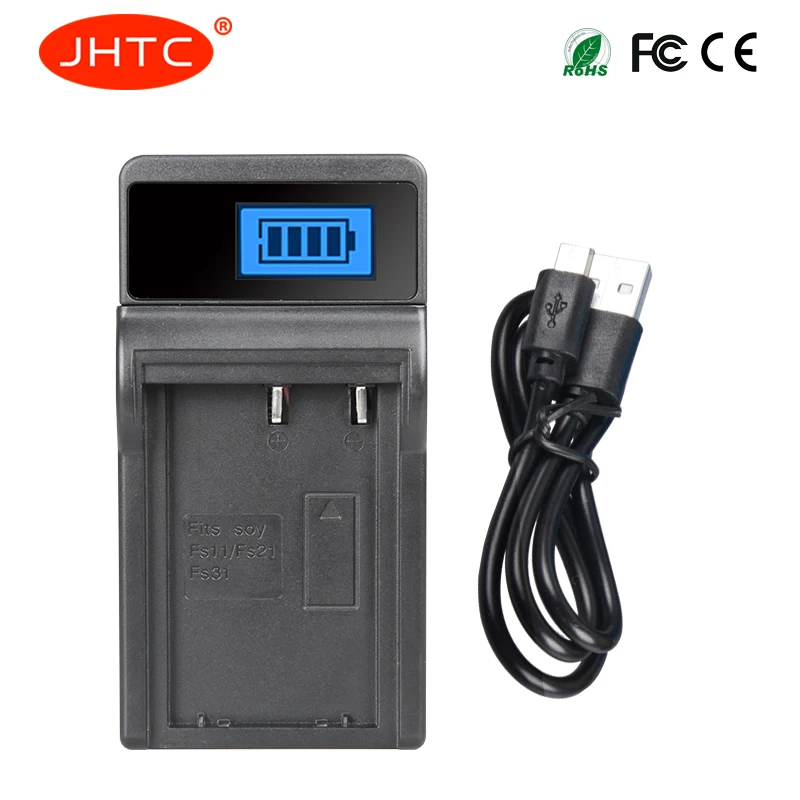 JHTC Usb Батарея Зарядное устройство NP F10 FS10 FS11 для sony CCD-CR1 CR5 CR5E DCR-PC1 PC2 PC3 C4 PC5 Зарядное устройство для батарея li-ion NP FS12