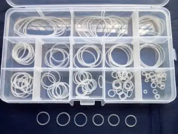 

106pcs 3.1mm Wire Diameter Silicone Rubber O-ring Seal VMQ Temperature Resistant High Quality