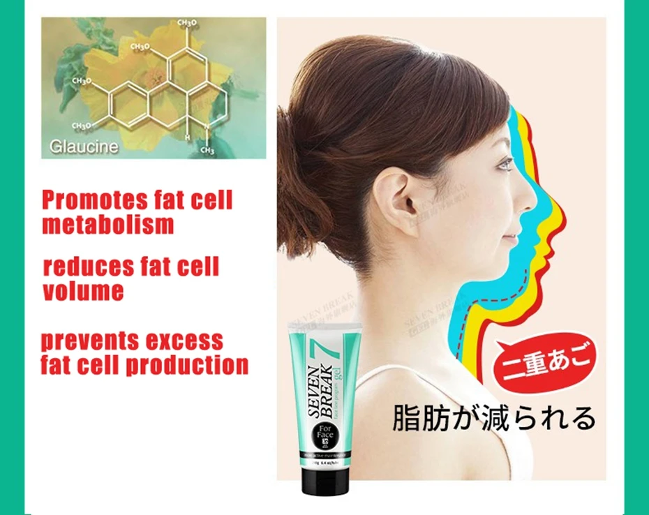 Уход за лицом лицо для похудения кремы Японии семь брейк гель Лифт укрепляющий крем V-line подъема Формирование код антицеллюлитный