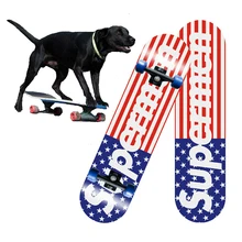 Pet Skateboard Dog Toys for Large Dogs Popular Four-Wheel Maple Wood Double Rocker Skate Decks Patins Street Skateboarding Puppy Pet Skateboard Dog Toys for Large Dogs Popular Four-Wheel Maple Wood Double Rocker Skate Decks Patins Street Skateboarding Puppy