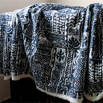 

Printing Agate grain vintage art folk style of the folk style cloth wuzhen clothing cotton and linen cloth
