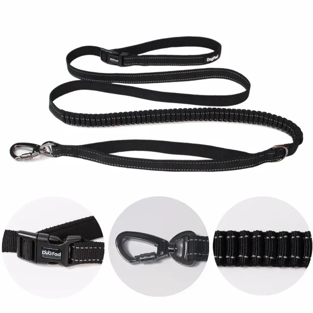 New Elastic Waist Dog Leash For Walking Running for Large Small Pet dog Adjustable Nylon With Reflective traction rope