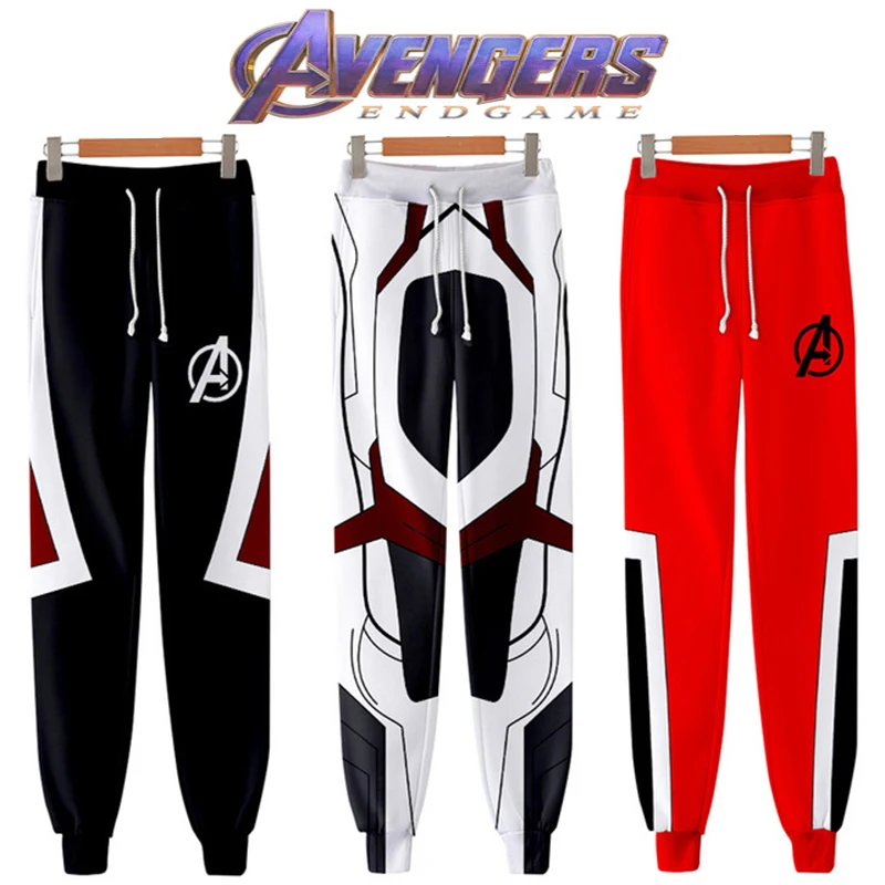 2019 Marvel The Avengers 4 Endgame Quantum Realm Косплей Футболка мужские брюки Мстители косплей
