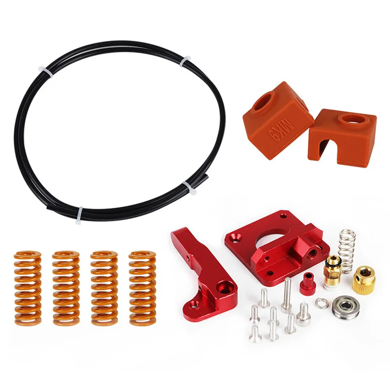 

Upgraded Long-Distance Remote Metal Extruder+Leveling Spring+PETG Tube+MK10 Silicone Case Kit For Creality CR-10/Ender-3