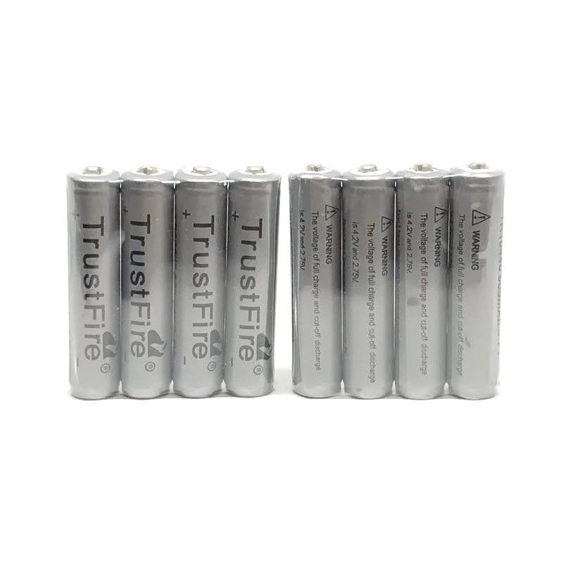 

20pcs/lot TrustFire 3.7V 600mAh 10440 Lithium Battery Rechargeable Batteries with Protected PCB for LED Flashlights / Headlamps