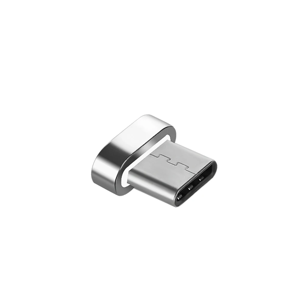 1 шт. Серебряный 3 в 1 Магнитный Micro usb type-C зарядное устройство адаптер для Android USB-C для IOS Android высокое качество - Цвет: Type C plug