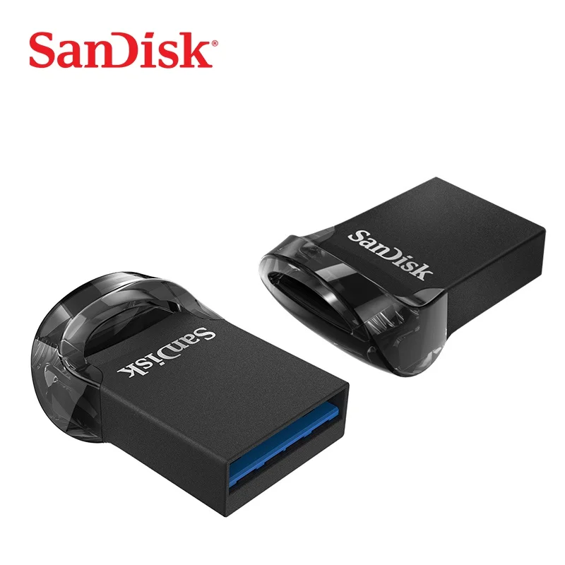 Двойной Флеш-накопитель SanDisk Ultra Fit USB флеш-накопитель 64Гб CZ430 16 Гб мини USB флэш-накопитель 3,1 до 130 МБ/с. флешки Высокая Скорость USB 3,0 USB