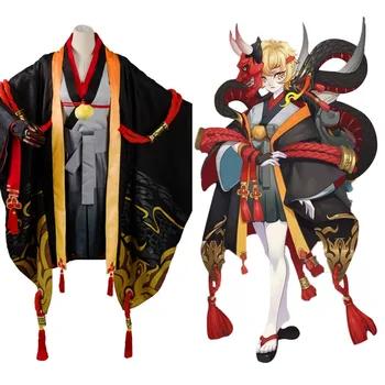 

Yin Yang Master Onmyouji Prajna Cosplay Costume Outfit Kimono Suit full set