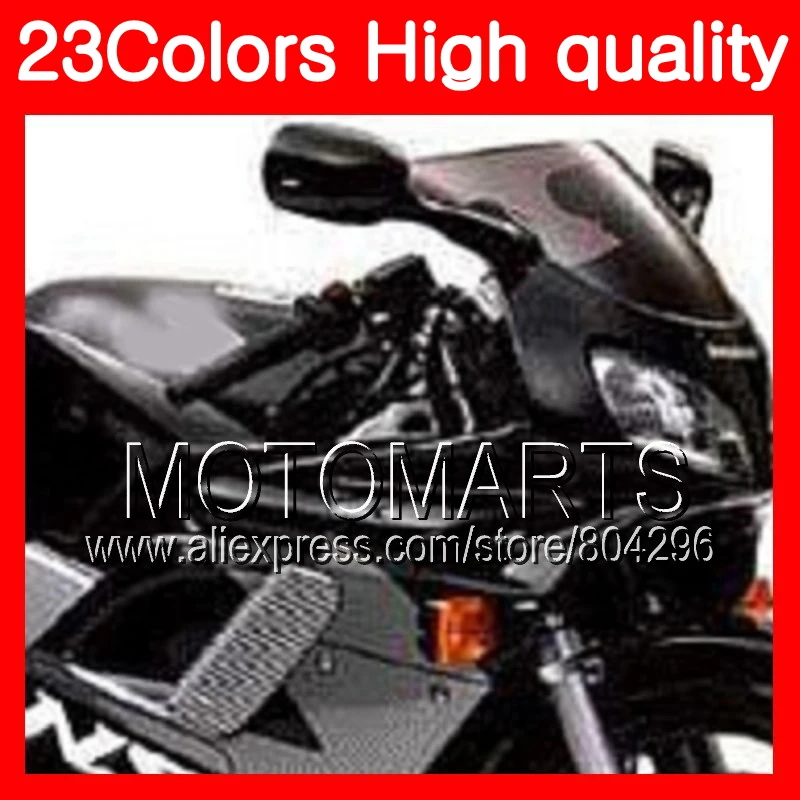 

23Colors Windscreen For HONDA NSR125R 87 88 89 90 91 92 93 94 95 96 97 98 99 00 NSR125 R 88 Chrome Black Clear Smoke Windshield