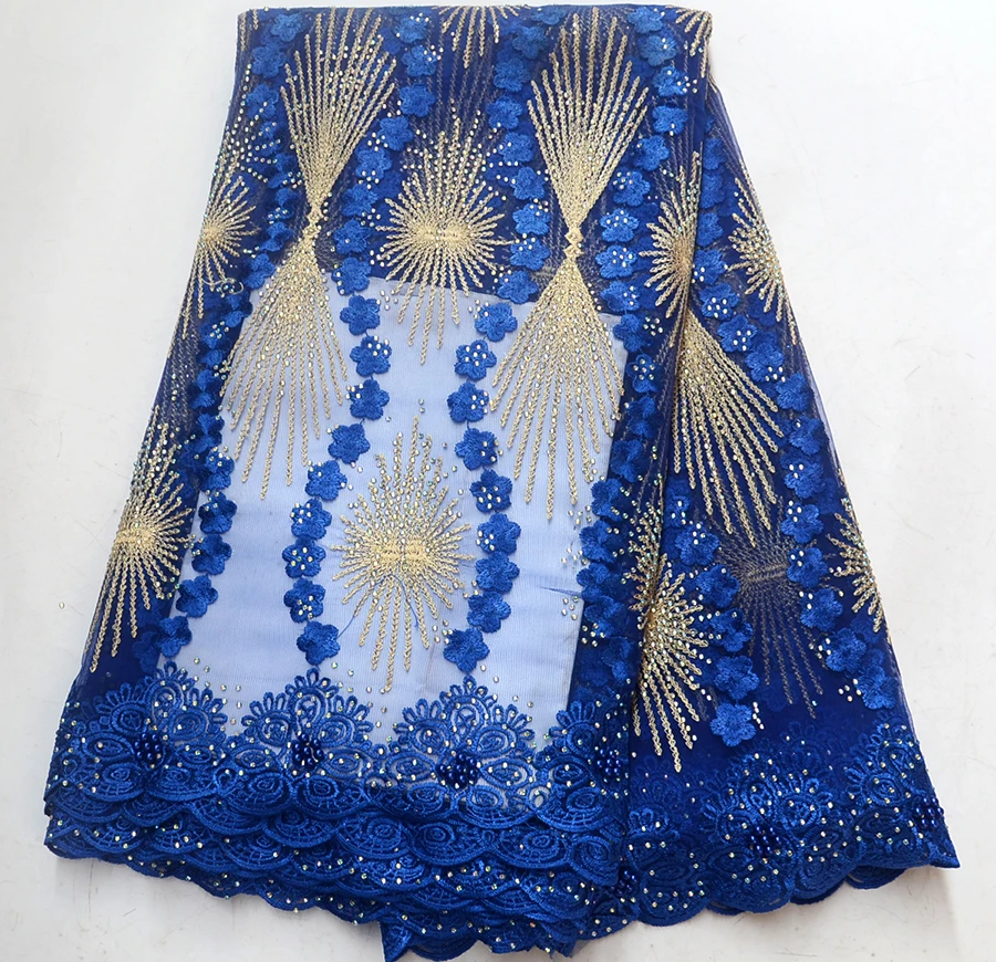 

New African Tulle Lace Fabric 2018 African French Lace Fabric High Quality With More Stones Nigerian Embroidery Net French Lace
