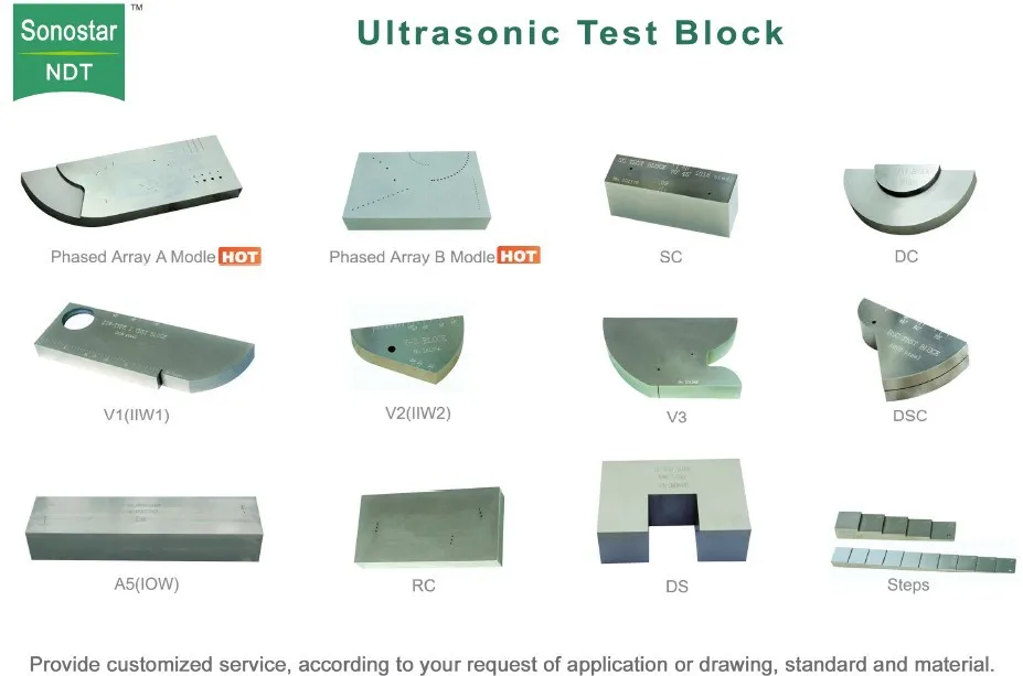 Ultrasonic Test Block (NDT, ultrasound, ultrasonic, calibration) on