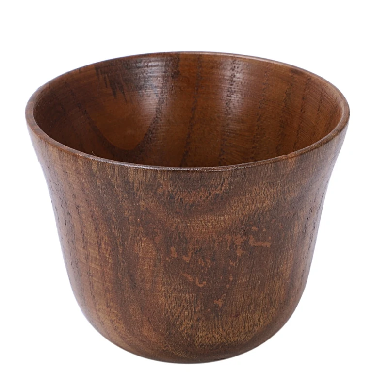 6 шт. креативный чайный набор Маленькая деревянная чашка маленькая чашка анти-сторона деревянная чашка и натуральное дерево бокал для вина деревянная чайная чашка