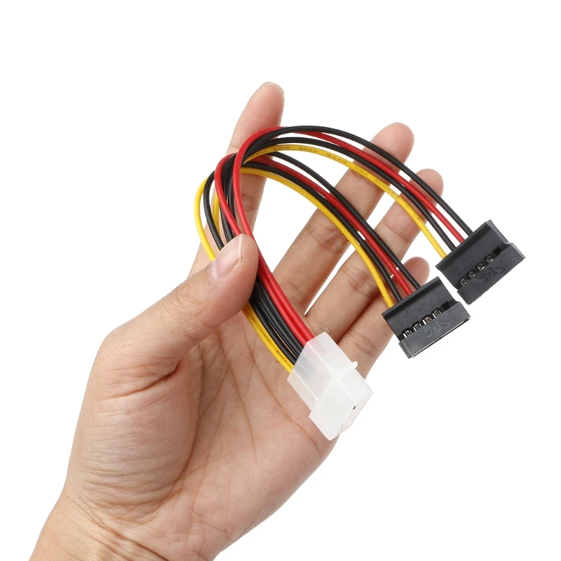 Кабель питания SATA разветвитель Molex 4pin к последовательной ATA 15pin x 2 Male Female Y кабели