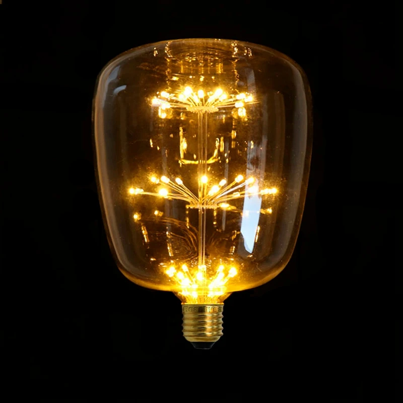 

G145 светодиодная винтажная лампа Эдисона 220В E27 теплая белая ретро Светодиодная лампа