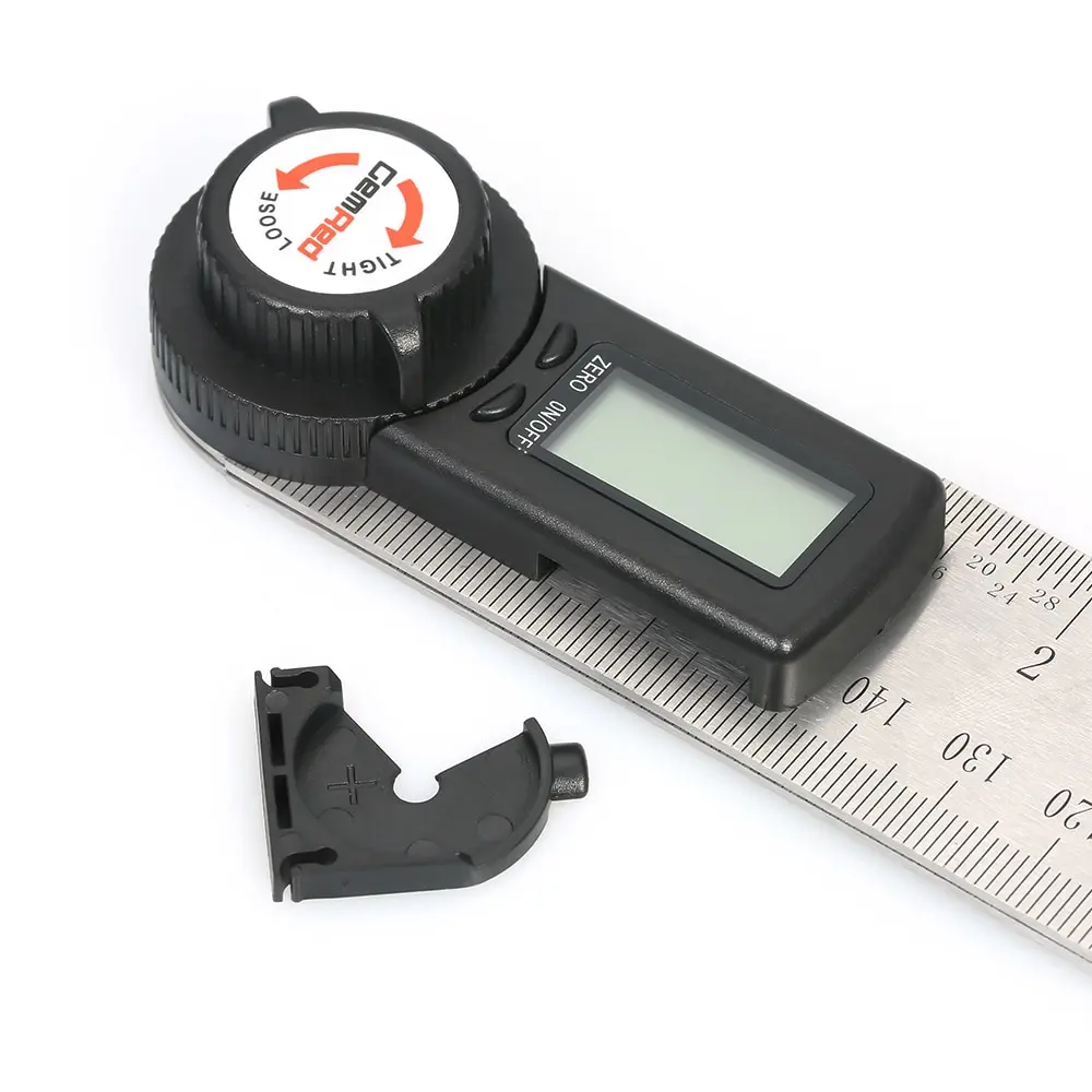 

GemRed 2-in-1 Digital Angle Rule Goniometer Angle Gauge Stainless Steel Angle Finder Clinometer Digital Display Angle Ruler