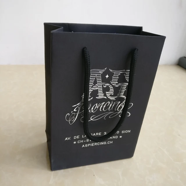 Wholes 1000pcs Lot 19hx13x6cm Custom Silver Gold High Quality Wholes 1000pcs Lot 19hx13x6cm Custom Silver Gold High Quality Luxury Paper Bags Ping