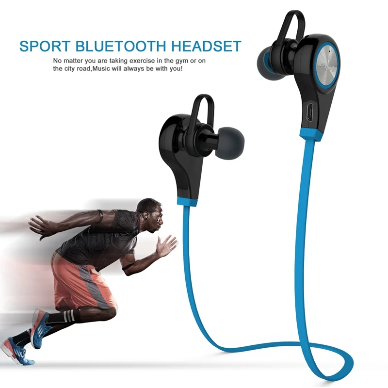  Bluetooth Earphone Wireless Sports Headphones In ear Headset Running Music Stereo Earbuds Handsfree with Mic for Smartphones 
