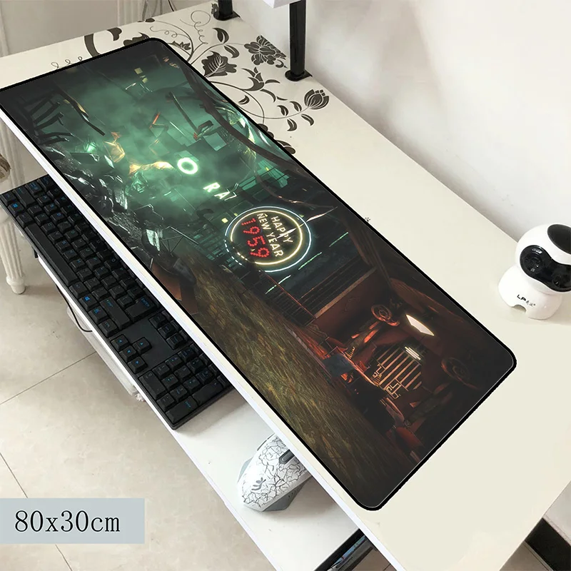 Bioshock коврик для мыши 800x300x2 мм КОВРИКИ высокого класса компьютерная мышь коврик игровой коврик аксессуары с обработанным краем игровые