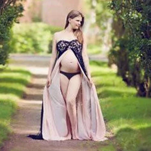 OkayMom-Sexy-Strapless-Lace-Dress-Clothes-For-Maternity-Photo-Shoot-Maternity-Photography-Props-Pregnancy-Wear-Dress