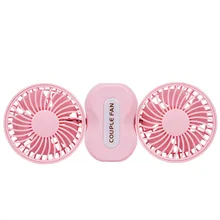 Персональный USB Перезаряжаемый ручной и настольный мини двойной вентилятор с 3 пилками скорость ветра вращающийся охлаждающий вентилятор для офиса дома 40