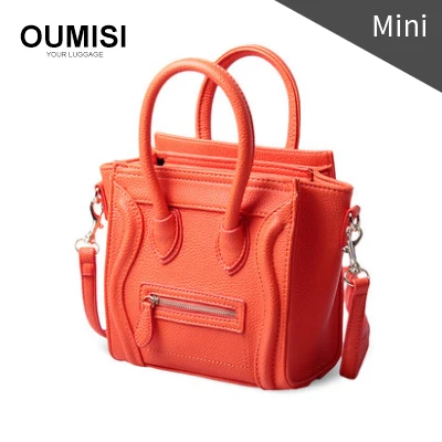 OUMISI Модная брендовая женская сумка из искусственной кожи известного бренда, маленькая сумка через плечо CSMINI - Цвет: orange  mini